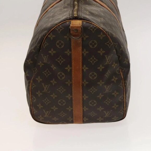 LOUIS VUITTON Monogram Keepall Bandouliere 55 Boston Bag - Picture 5 of 15
